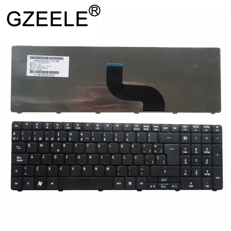 Клавиатура GZEELE Spanish SP Teclado для Acer aspire черная клавиатура 1 5 7 10 10|Клавиатуры замены| |