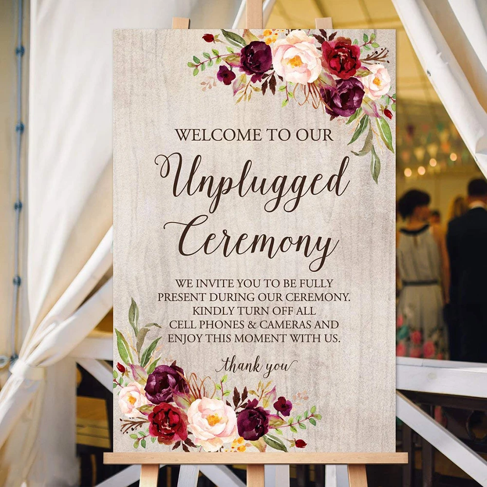 Free Free 231 Unplugged Wedding Sign Svg SVG PNG EPS DXF File
