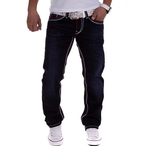 3935 2016 Fashion jean slim homme Casual Hip hop jeans Motorcycle Pantalones hombre Denim biker