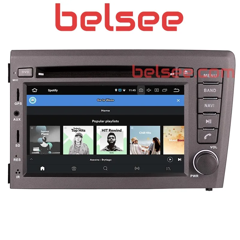 Автомагнитола Belsee для Volvo V70 S60 XC70 2000 2004 Android 8 0 ядер 4 Гб стерео Bluetooth GPS навигация