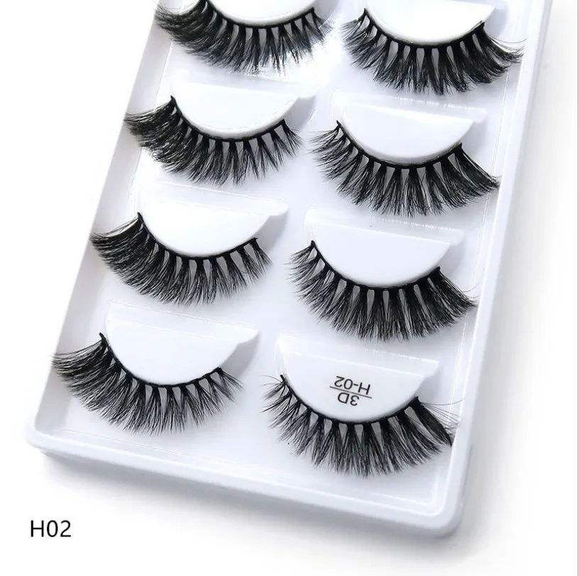 

5 pairs of natural false eyelashes false eyelashes long makeup 3d water eyelashes eyelashes extended water eyelashes beauty