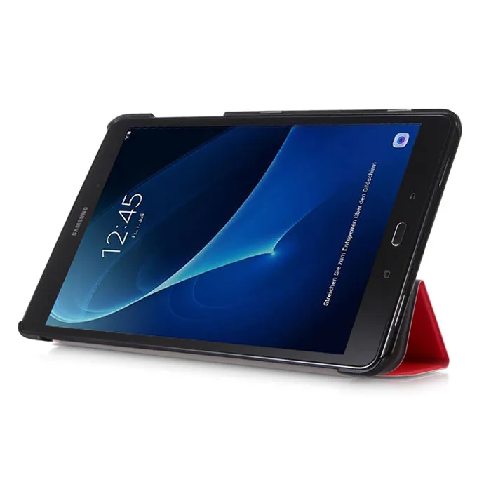 50 шт. PU Стенд чехол для Samsung Galaxy Tab 10.1 T580 t585 t580n t585n 10." Планшеты+ Экран протектор