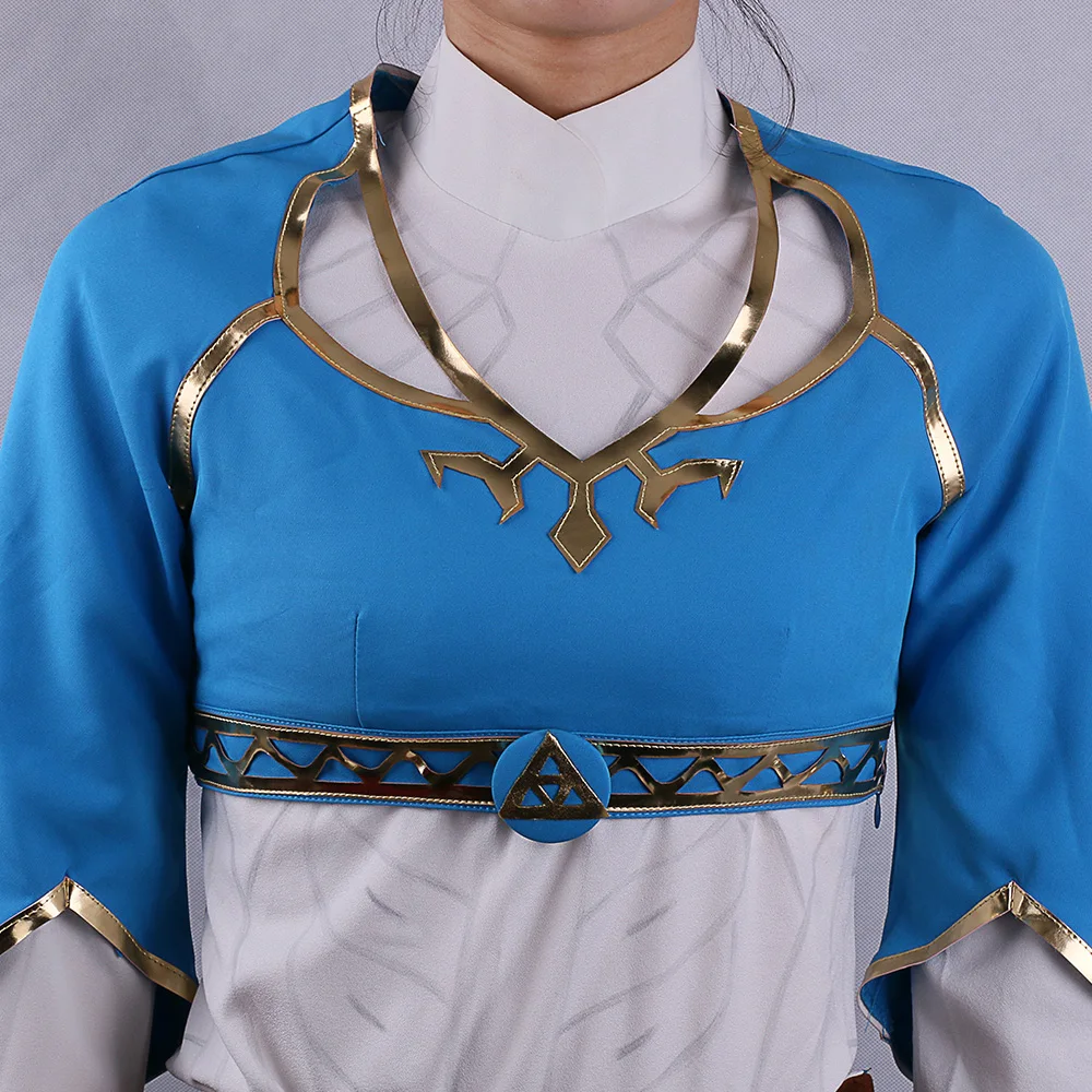 Hot Game The Legend of Zelda Twilight Princess Costume Suits Adult Women Dress t-shirt Pants Halloween Party Prop (7)