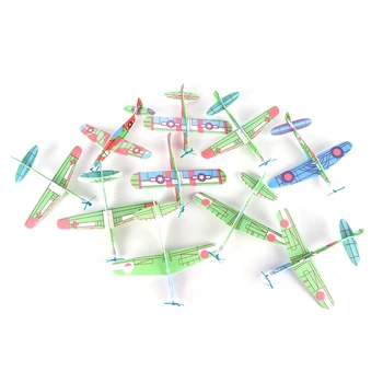 

10Pcs/lot Elastic Rubber Band Powered DIY Foam Plane Model Kit Aircraft Educational Toy 19*19cm HOT SALE