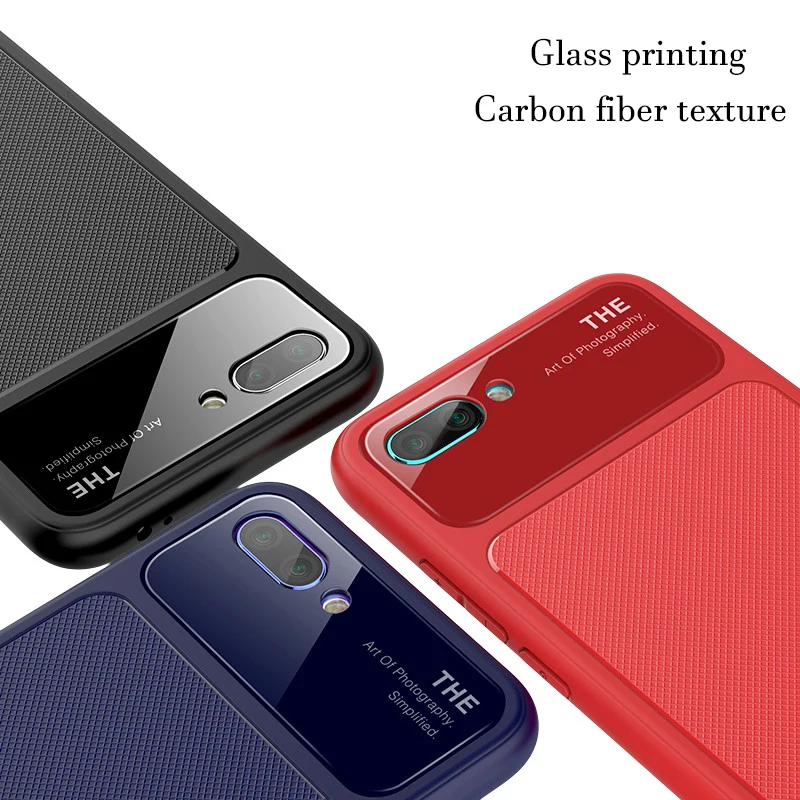 

Anti-fingerprint Silicon Full Body Cases for Huawei P20 lite case Pro Tempered Glass Camera Protection for huawei Honor 10 case