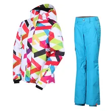 Brand New Arrival Winter Ski Suits Women Thicken Warm Snowboard Skiing Jacket Breathable Waterproof Windproof Coat And Pants