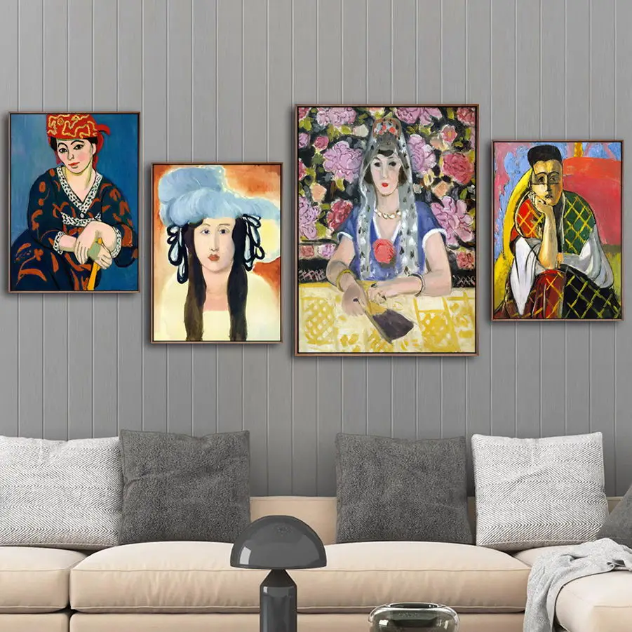 

Canvas Prints Modern Home Decoration Pictures Wall Art French Henri Matisse Painting Modular Nordic Style Poster For Living Room