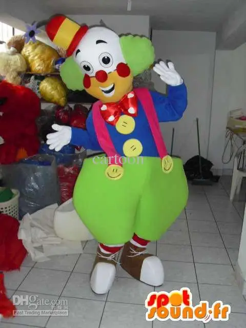 

Clown Mascot Costume Adult Cartoon Character Costumes mascot costume Fancy Dress Party Suit
