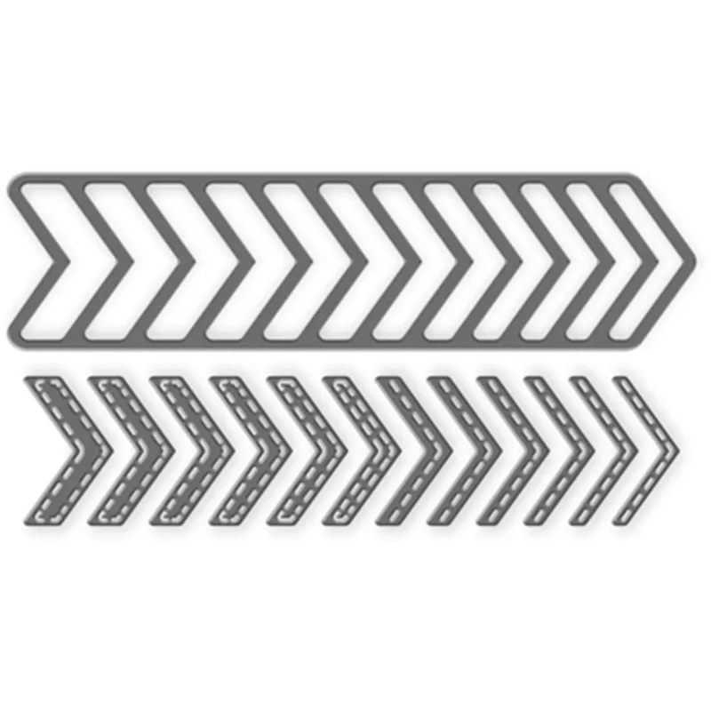 

Naifumodo Metal Cutting Dies Chevrons Plate Scrapbooking 5pcs/lot for Craft Card DIY Embossing Cuts New Craft Photo Template