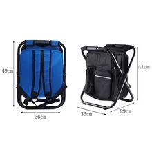 Портативный складной стул для пикника Рюкзак Открытый Многофункциональный складной пляжный стул садовый инструментарий рыболовные стулья складной