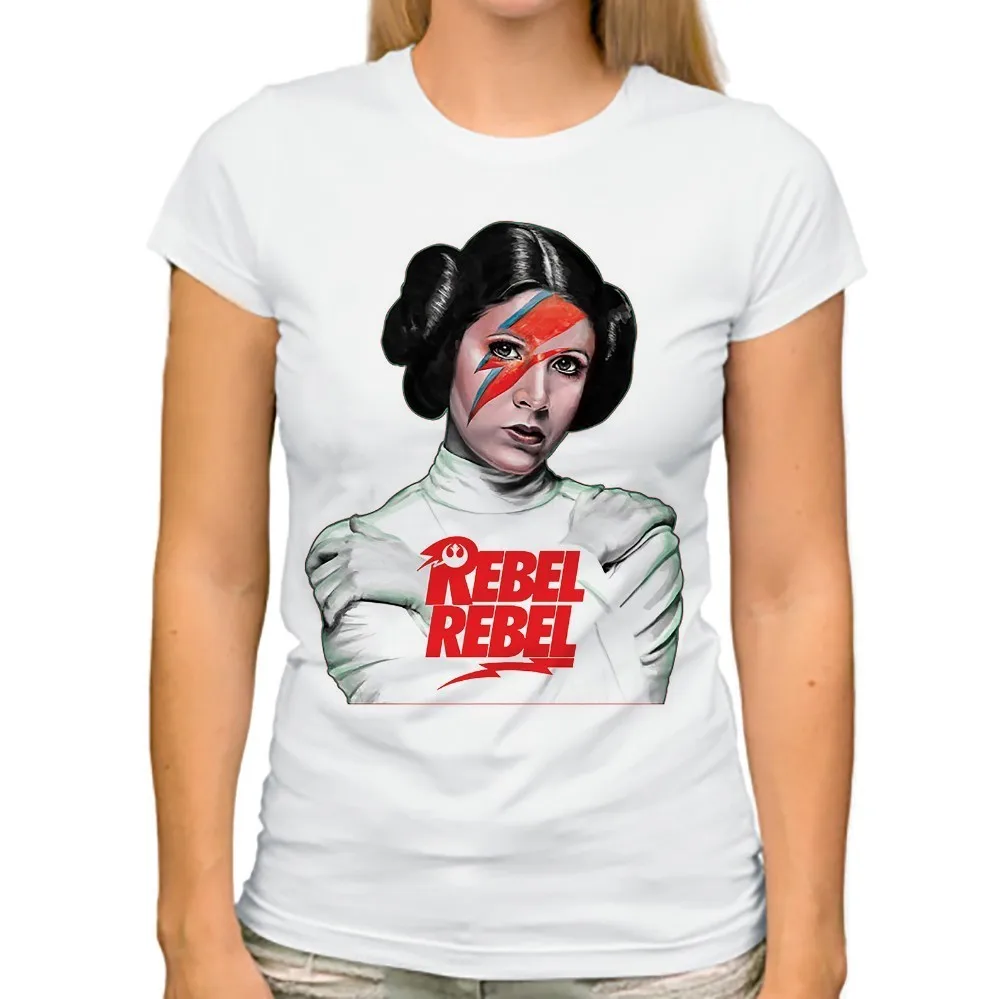JOLLYPEACH брендовая забавная футболка принцессы Leia Rebel женская летняя новая белая