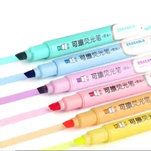 6 шт двойной маркер стираемый маркер ручка пастельный Жидкий Мел флуоресцентный карандаш для рисования канцелярские принадлежности Школьные принадлежности C26