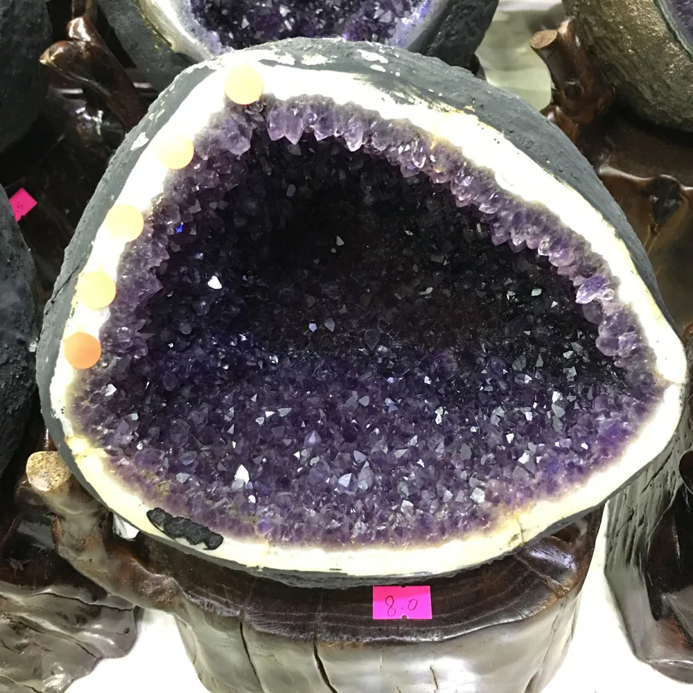 

Rare mine cave natural quartz energy amethyst geode cave for home decoration