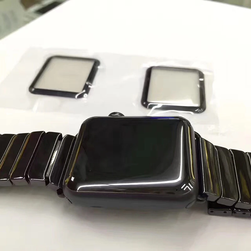 Suntaiho 3D полностью гелевая стеклянная пленка для Apple Watch 44 мм 42 мм мягкий край анти фиолетовый синий светильник Защитная пленка для экрана для i Watch 4