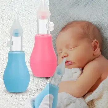 

Baby Silicone Nasal Aspirator Toddler Nose Cleaner Infants Snot Sucker