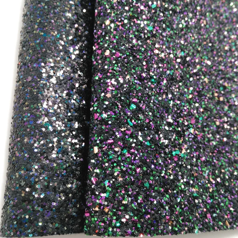 

1PCS A4 SIZE 21X29cm Synthetic Leather, Artificial Leather, Chunky Glitter Fabric For Bow DIY handbags shoes MJ059B