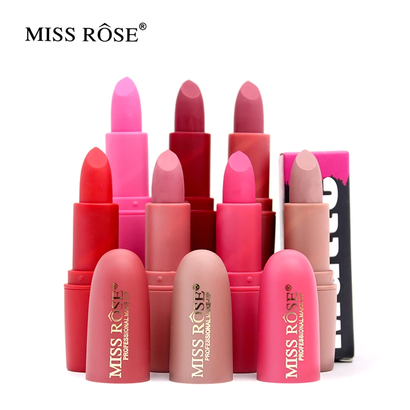 Miss Rose бренд Макияж матовая губная помада Красота Увлажняющая водостойкие Make up