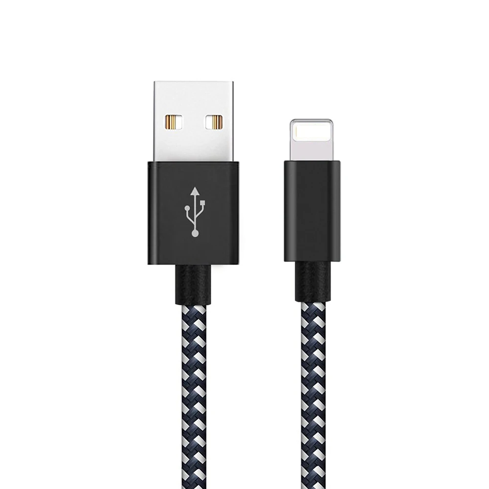 [3] Cable USB 5 V 2,1 de carga rápida Cable USB a USB Suntaiho de Nylon trenzado Cable de datos de Cable USB cable cargador para iPhone 7