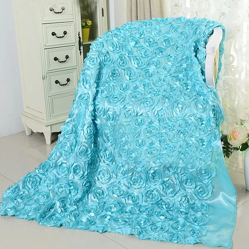 

1/5/11Yard 3D Wedding Party Decoration Rosette Lace Fabric Width 140cm Table Cloth Photograph Background Patchwork Sewing Cloth