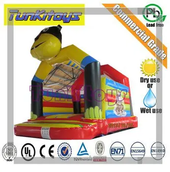 

Funny party clown inflatable bouncy castle with slide for sale/inflatable jumper bounce for sale