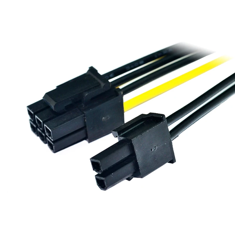 8 дюймовый Molex контактный PCI Express к Pcie (6 + 2) Компьютерная материнская плата