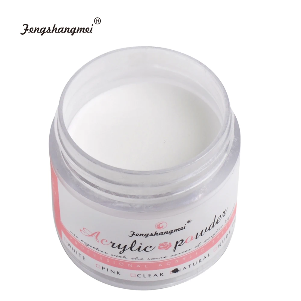 fengshangmei Clear Crystal Nail Sculpture Powder White Builder Powder Liquid For Nail Pink Nail Acrylic Powder