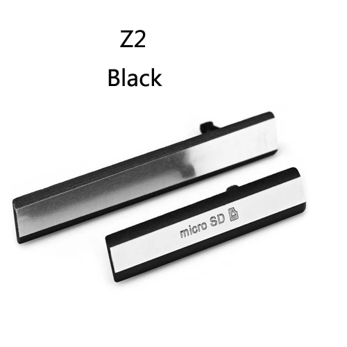 Micro SD sim-карта usb слот для зарядки пылезащитный чехол Пылезащитная заглушка для sony Xperia Z1 L39h C6903 Z2 Z3 Compact D5803 D5833 L55T D6603 - Цвет: Z2 L50W Black