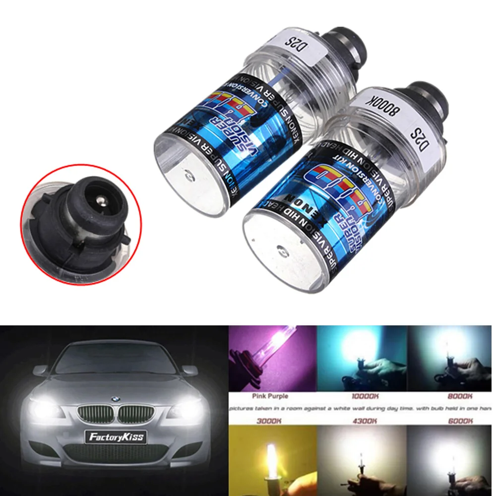 2 шт. 35 Вт D2S / D2C Простая установка Plug and Play Xenon Замена автомобиля HID Белый головной