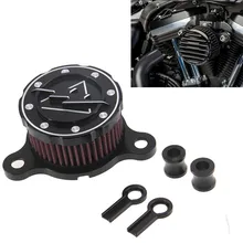 CNC Aluminum Air Cleaner+Intake Filter System For Harley sportsters XL883/1200 2004-2014 air filter For Rough Crafts Air Cleaner