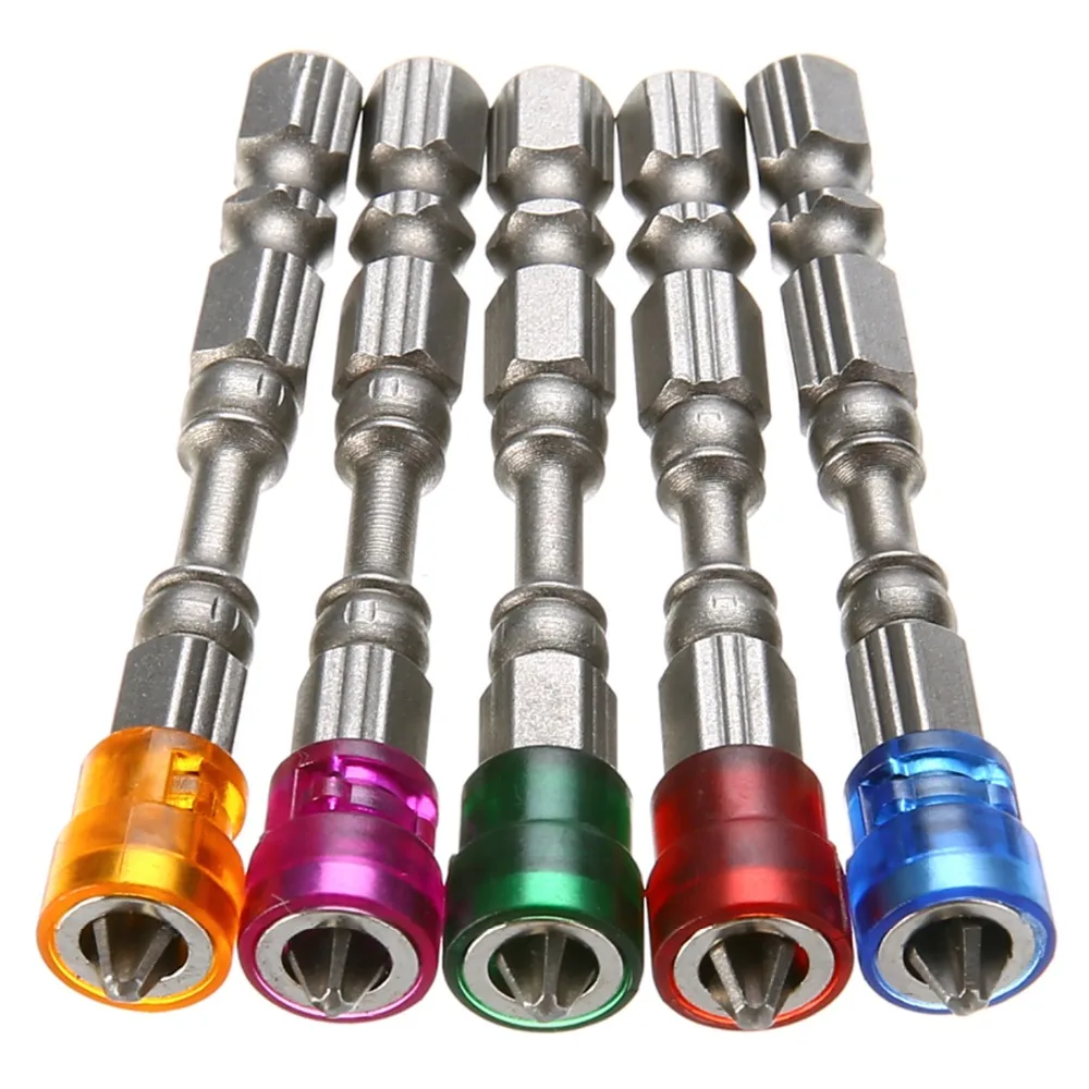 2019 CHEAP PRICE 5pcs Single Head Magnetic Screwdriver Bit Anti-Slip S2 PH2 1/4