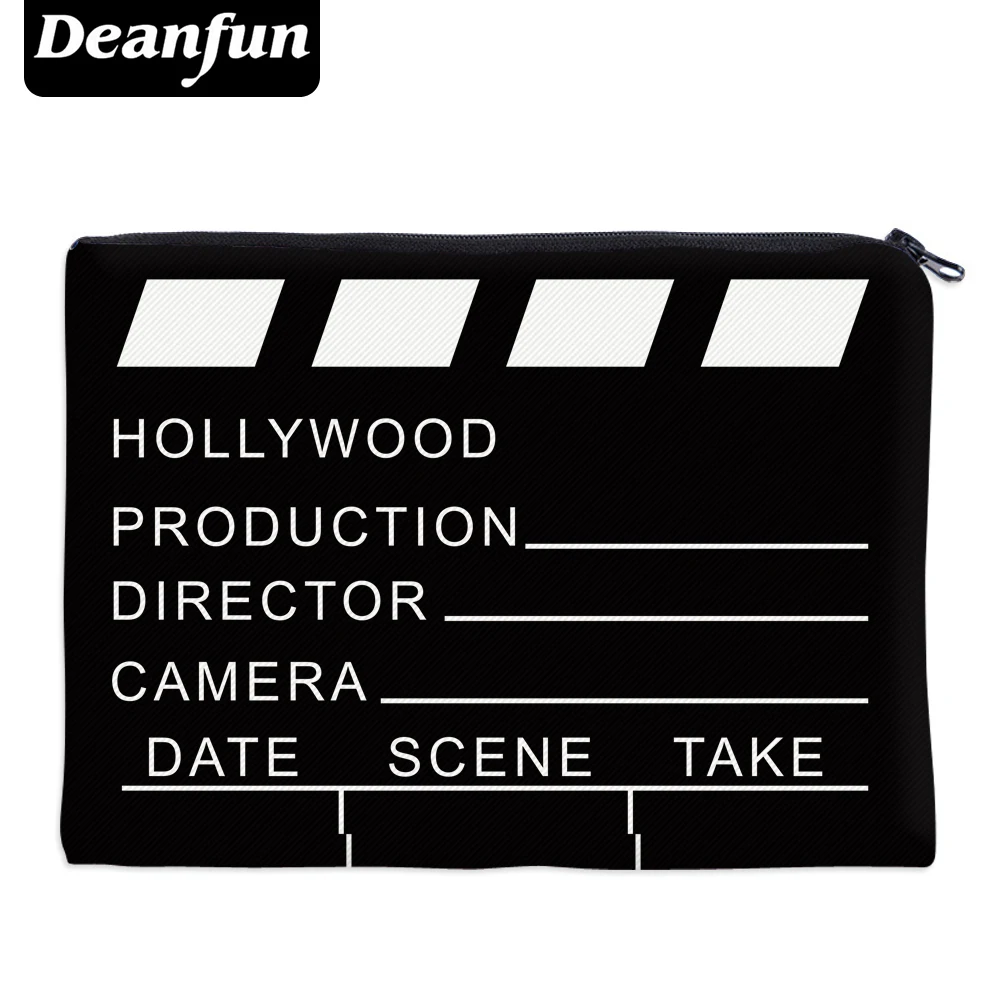 

Deanfun Black Necessaries for Travelling Organizer Makeup Women Letter Cosmetic Bags with Zipper 85004 #