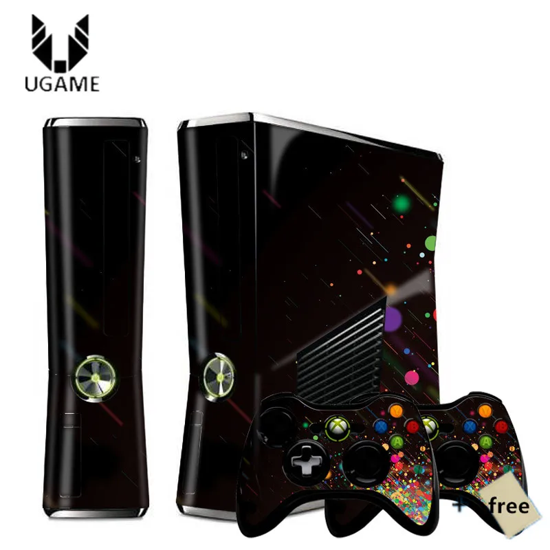 Для xbox 360 Slim много дизайн Горячая красочная звезда шаблон наклейка s Наклейка на консоль для xbox 360 контроллер кожи наклейка высокое качество - Цвет: 5