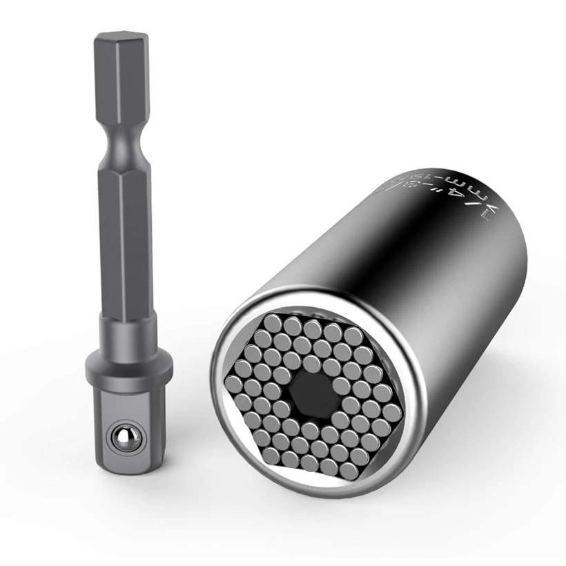 

Universal Socket Grip Adapter Grip Socket Set Metric Wrench Power Drill Adapter 1/4 inch to 3/4 inch Professional Repair Tools