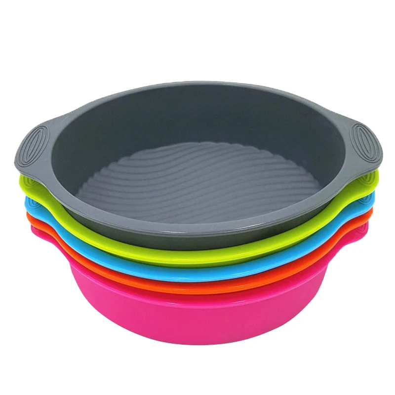 

Round Cake Mold 3D Silicone Baking Tools Cake Making Pan Bakeware Mold Hot Sale