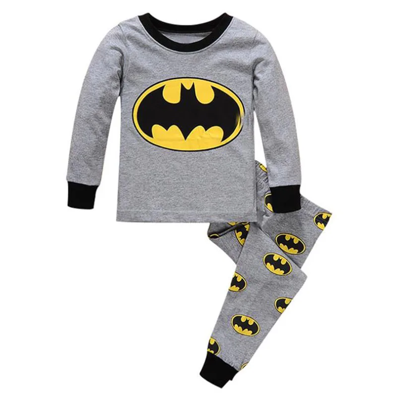 

Baby Boy Pajamas Children's Home Clothes Children Batman Pajamas Spring and Autumn Cartoon Pajamas Long-Sleeved T-shirt + Pants