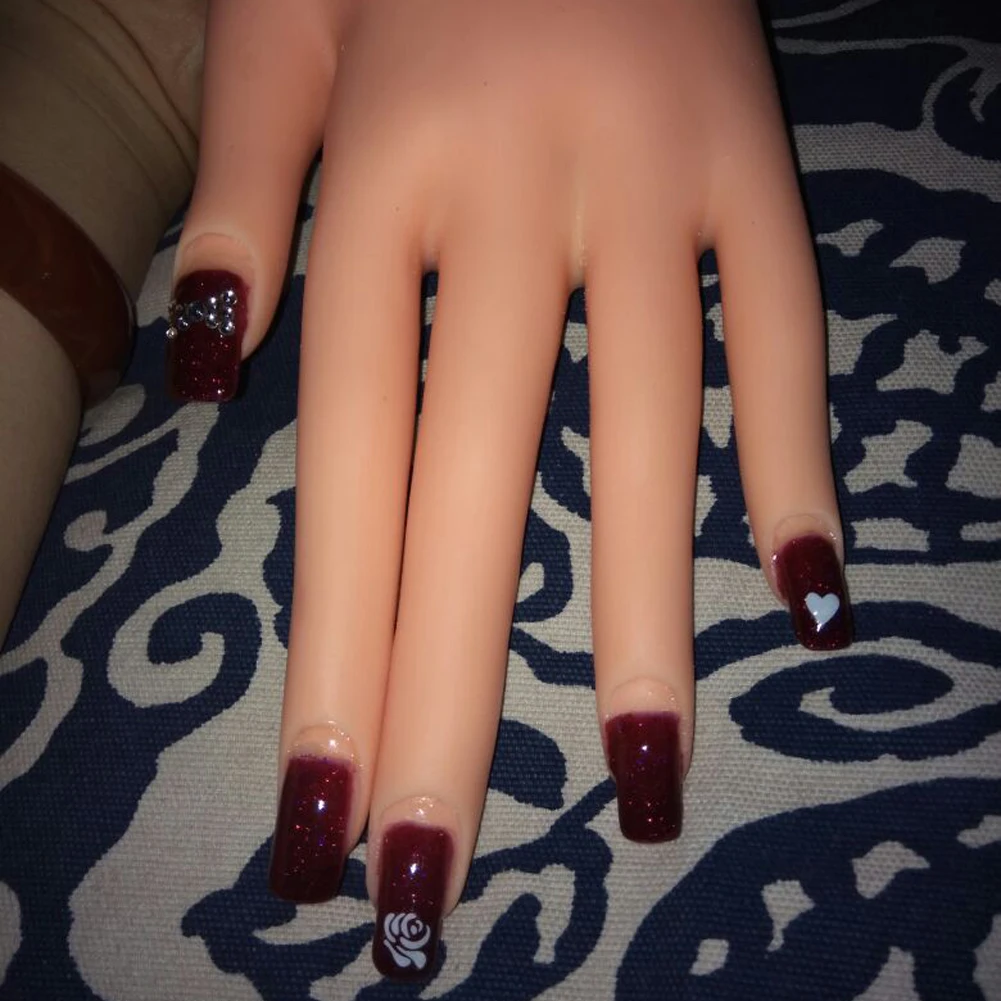 Acrylic Nails Practice Hand Nail Model Of Art Acrylics What S The Difference Between Fake Nails Racked