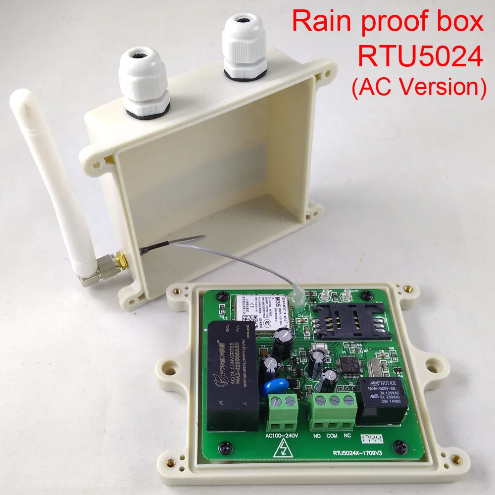 HUOBEI непромокаемая версия RTU5024 GSM устройство для открытия дверей GSM реле дистанционный переключатель контроль доступа бесплатный вызов домашней безопасности