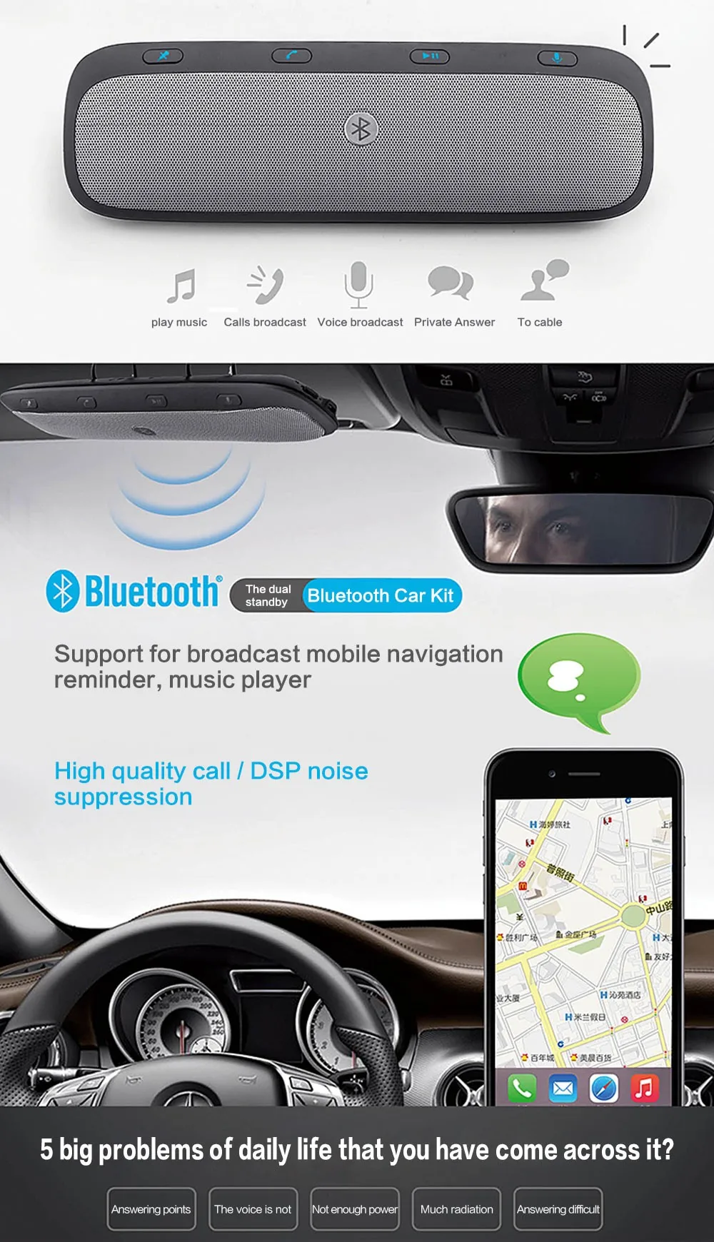 MP3 плеер Bluetooth fm-передатчик Hands-free автомобильный комплект Bluetooth автомобильный комплект Hands Free fm-передатчик MP3 музыкальный плеер Громкая связь