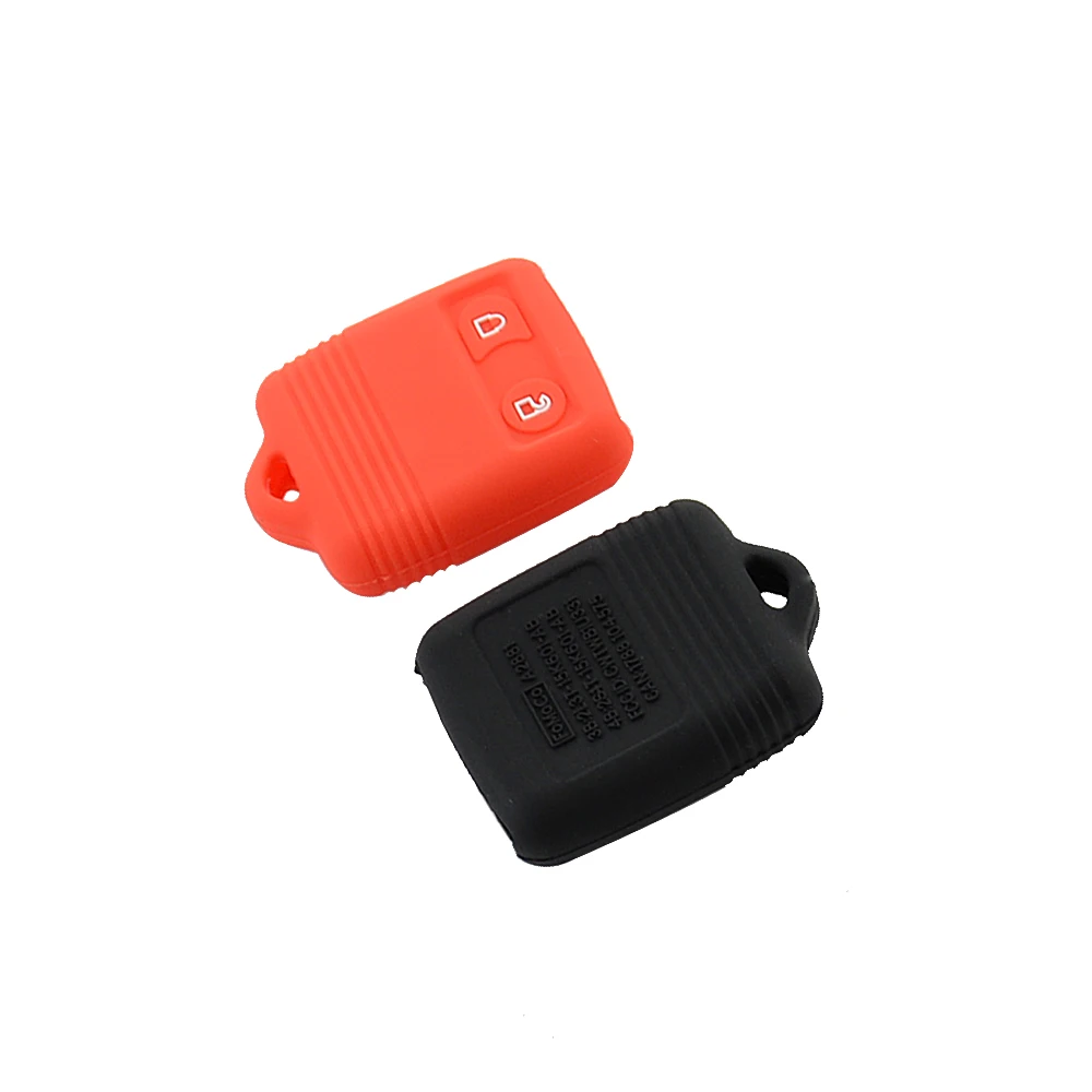 silicone 2 buttons car key shell for ford 4