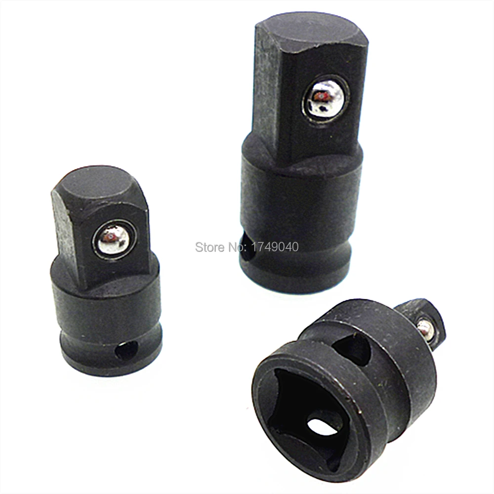 

3pc Impact CR-MO Socket Wrench Reducer Adapter Converter Set Tools Kit Step Down Adaptors 1/2" 3/8" 1/4" Square Drive