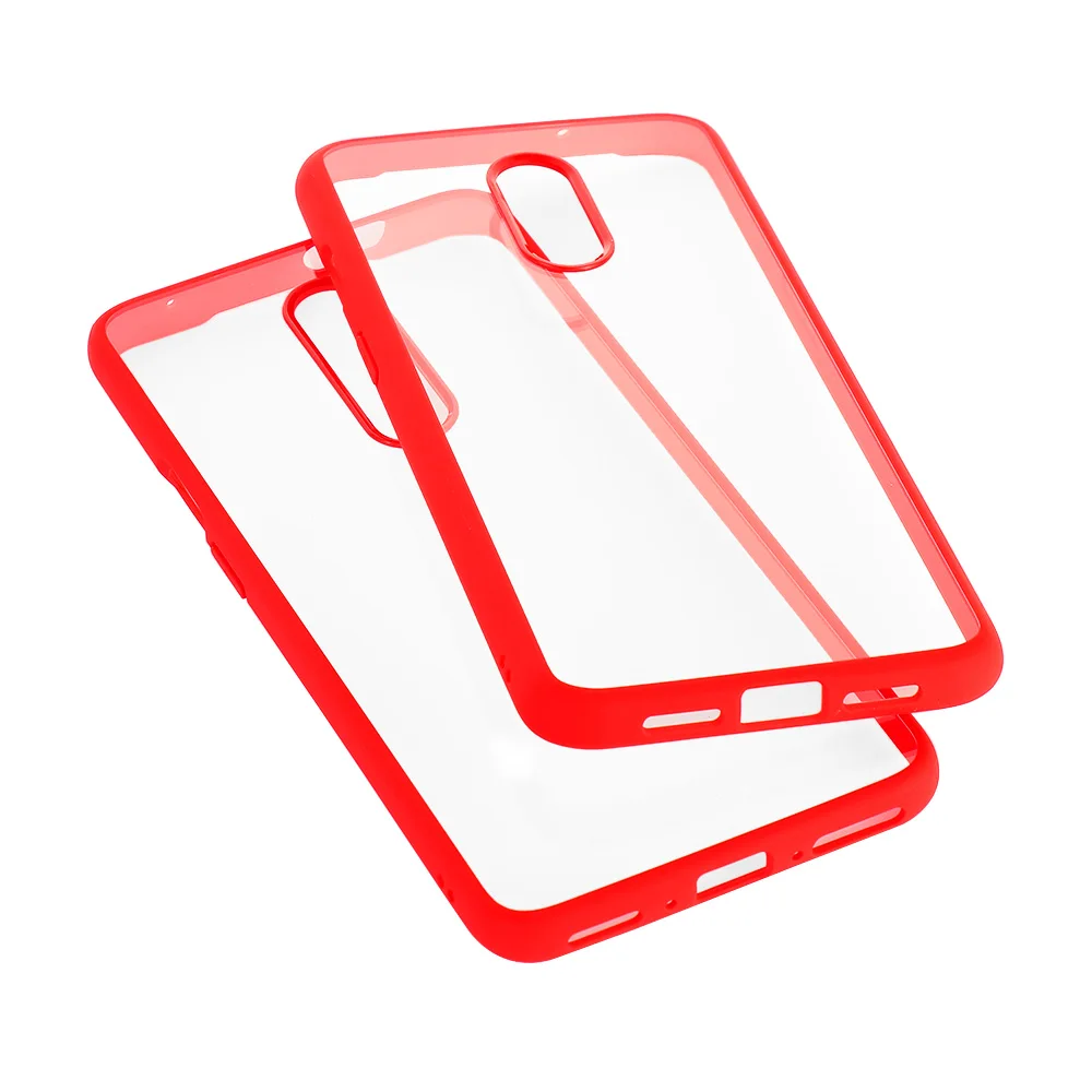 

New Protective Shell For One Plus 7 7Pro Transparent silicone Case Tempered Glass Phone Cover Hard PC Plastic 360 Full Protectio