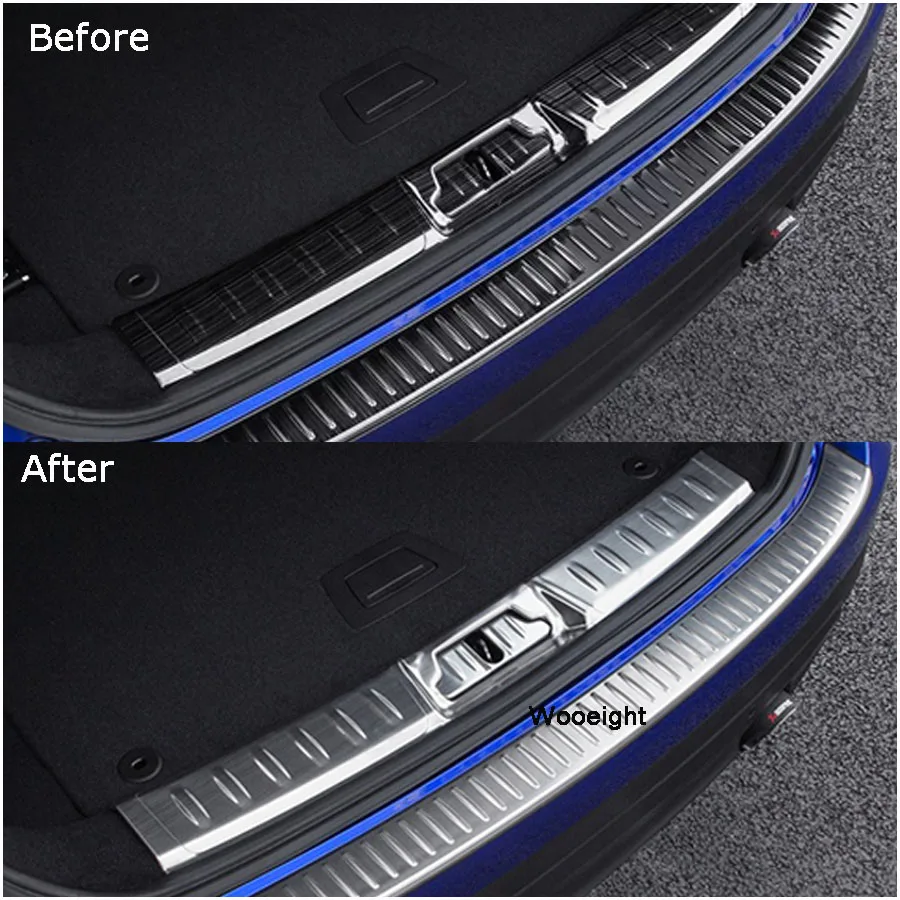 Car Interior Stickers Rear Fender Guard Plate Stainless Steel Cover Protector For Jaguar F-Pace Car Accessories (8)