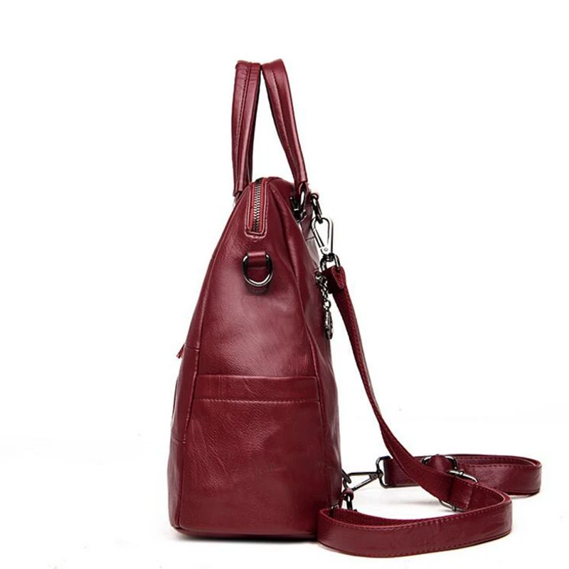 Nueva Mochila multifunción para mujer, bolso de hombro con borlas de cuero, bolso escolar femenino de gran capacidad, bolso de viaje para niñas, Mochila L8-125 Nueva Mochila multifunción para mujer, bolso de hombro con borlas de cuero, bolso escolar femenino de gran capacidad, bolso de viaje para niñas, Mochila L8-125