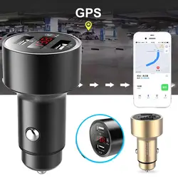 Bluetooth светодиодный Дисплей Автомобильный GPS отслеживающий Определитель местоположения Dual USB 3.1A быстро Зарядное устройство автомобильный