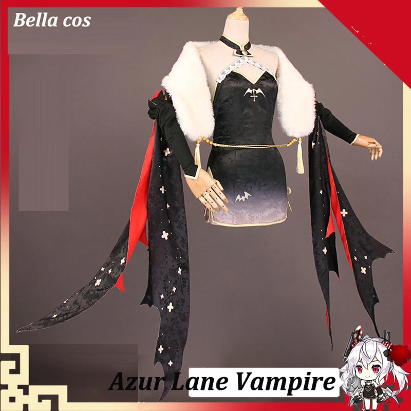 Azur Lane Kantai Коллекция вампира карнавальный костюм китайский Cheongsam платье форма