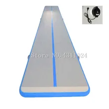 Free Shipping 8m Air Track Tumbling Mat for Gymnastics 4/8 inch Thick Inflatable Gymnastics Air Track Mat Gym Equipment Mat Gym free shipping 6 pieces 4 mat 1 roller 1 pump inflatable home gym equipment air track training set air gym mat for home edition