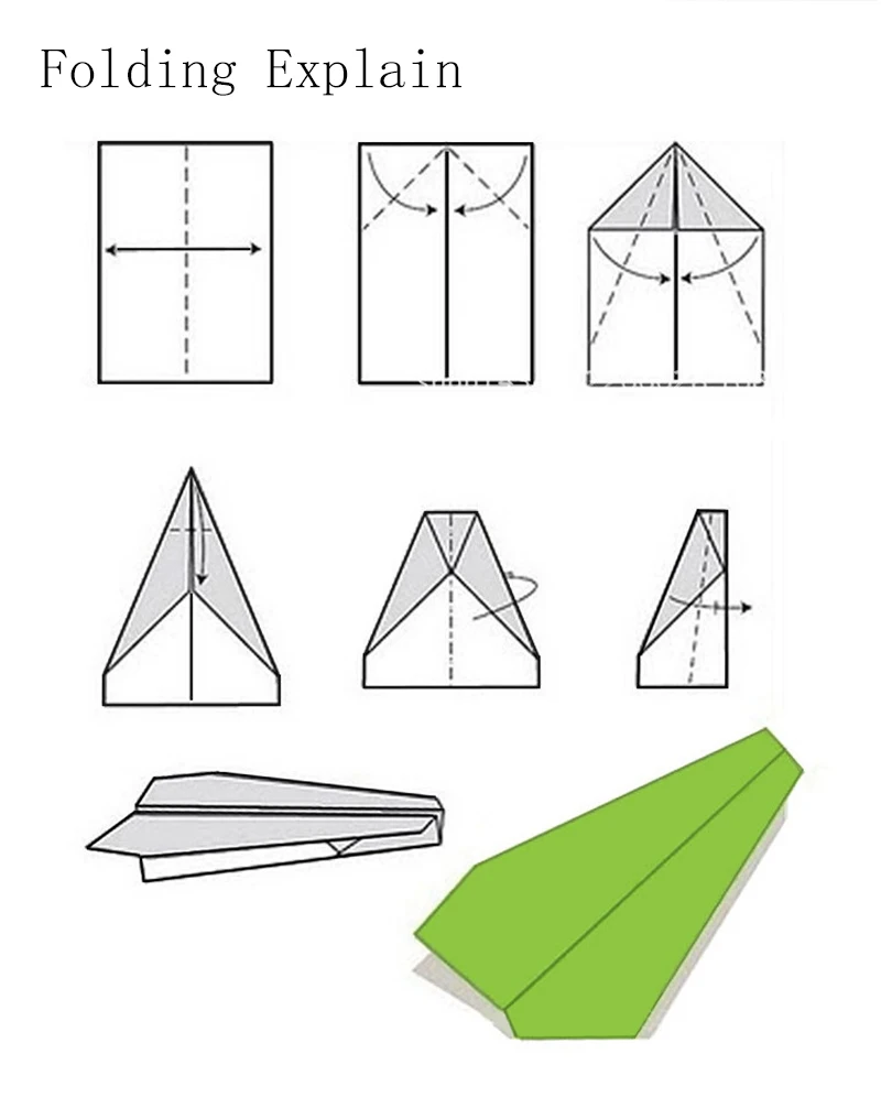 Схемы складывания самолетиков