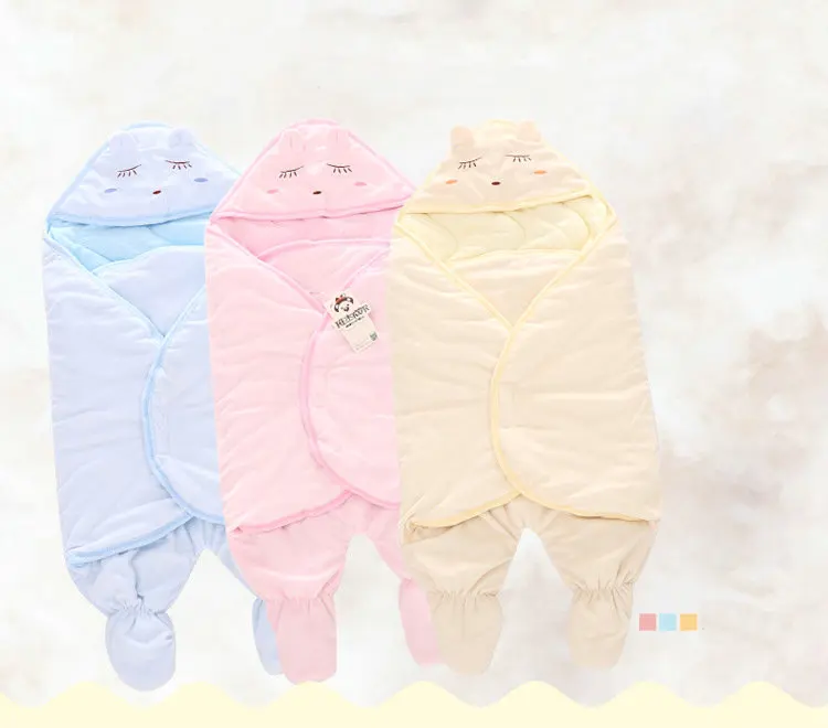 Новые детские спальный мешок на молнии детское одеяло для новорожденных Обёрточная бумага Sleepsack хлопок детское постельное белье пеленание