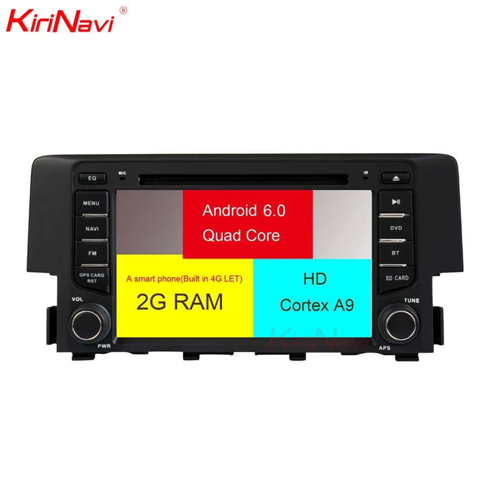 Top KiriNavi Octa core 4G LET android 7 car multimidia autoradio for honda civic navigation system 2016 + gps support 4K Video 4G 1 Top KiriNavi Octa core 4G LET android 7 car multimidia autoradio for honda civic navigation system 2016 + gps support 4K Video 4G 1