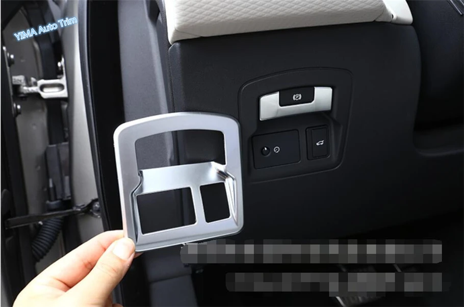 

Lapetus Car Styling "P"Stalls / Rear Tailgate Door Switches Button Cover Trim Fit For Land Rover Range Rover Velar 2018 2019 ABS